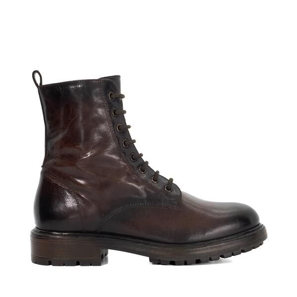 デューンロンドン レディース シューズ ブーツ・レインブーツ アンクル Dune London Womens Patley Flat Ankle Boots Brown Leather ブラウン