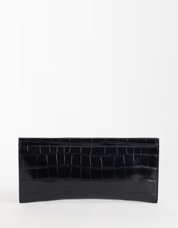 エイソス レディース バッグ ASOS DESIGN pancake clutch bag Black ブラック