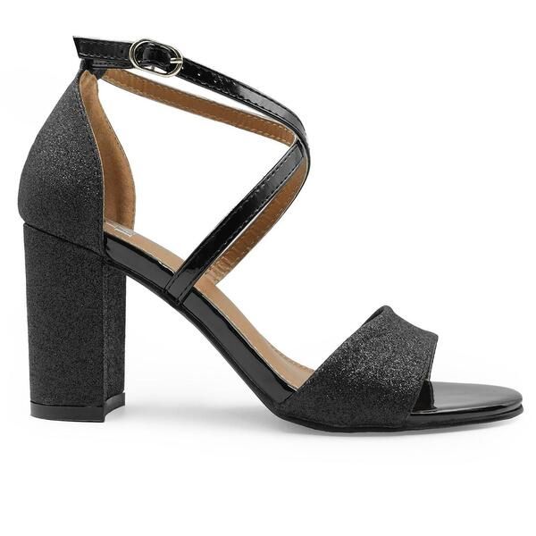 ホエアズザットフロム レディース シューズ パンプス サンダル ヒール Wheres That From Black Ruth Wide Fit Block Heel Sandals Black Gl