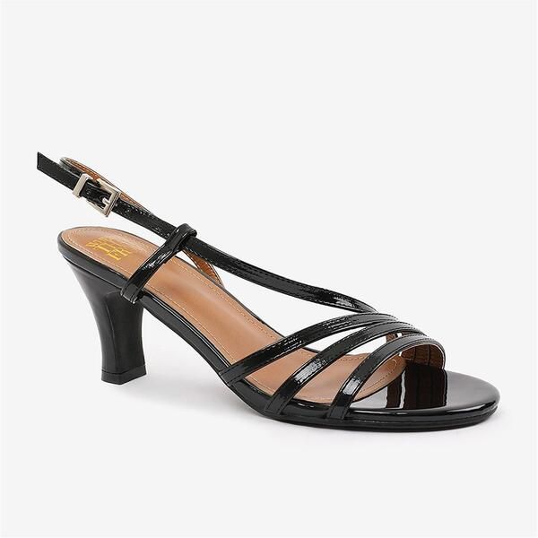 ホエアズザットフロム レディース シューズ パンプス Wheres That Fromykonos Wide Fit Mutli Strap Slingback Low Block H Black P