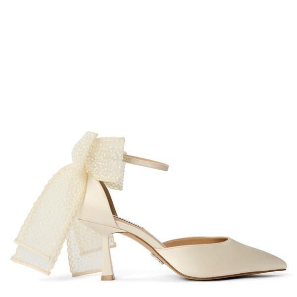 スティーブ マデン レディース シューズ パンプス Steve Madden Womenstiletto Court Shoes Ivory Satin アイボリー