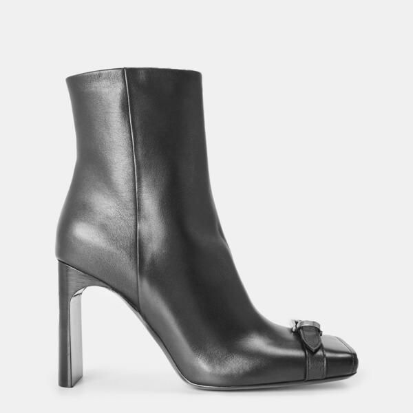 バレンシアガ レディース シューズ ブーツ・レインブーツ アンクル ヒール Balenciaga Womens Contemporary Heeled Ankle Boots BlackSilver