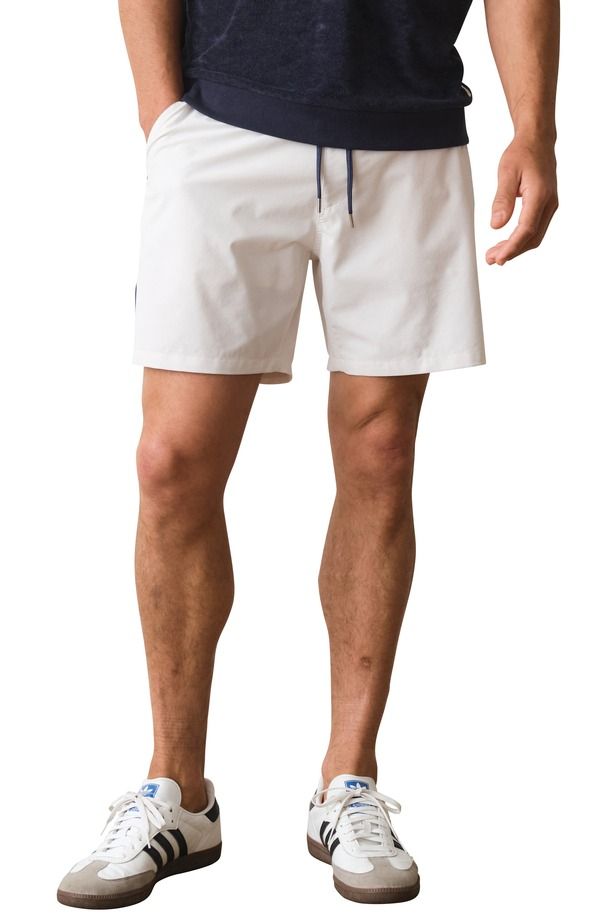 マリーン レイヤー メンズ ボトムス ハーフパンツ・ショーツ ショートパンツ Marine Layer Lined Sport and Swim Shorts WHITE ホワイト