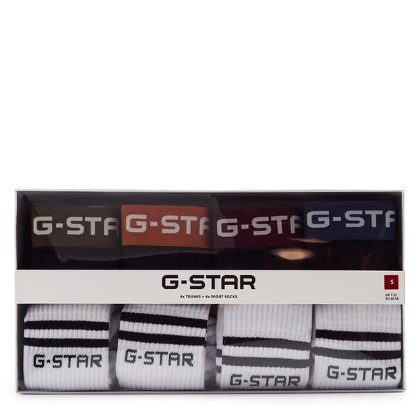 ジースター メンズ アンダーウェア ボクサーパンツ G Star Mens Titan TSt Boxers BlackWhite ホワイト
