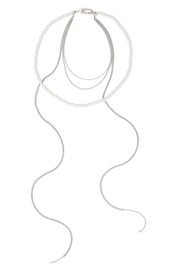 オールセインツ レディース アクセサリー ネックレス・チョーカー レース AllSaints Imitation Pearl Mixed Chain Multi Strand Necklace PEA 22,960円