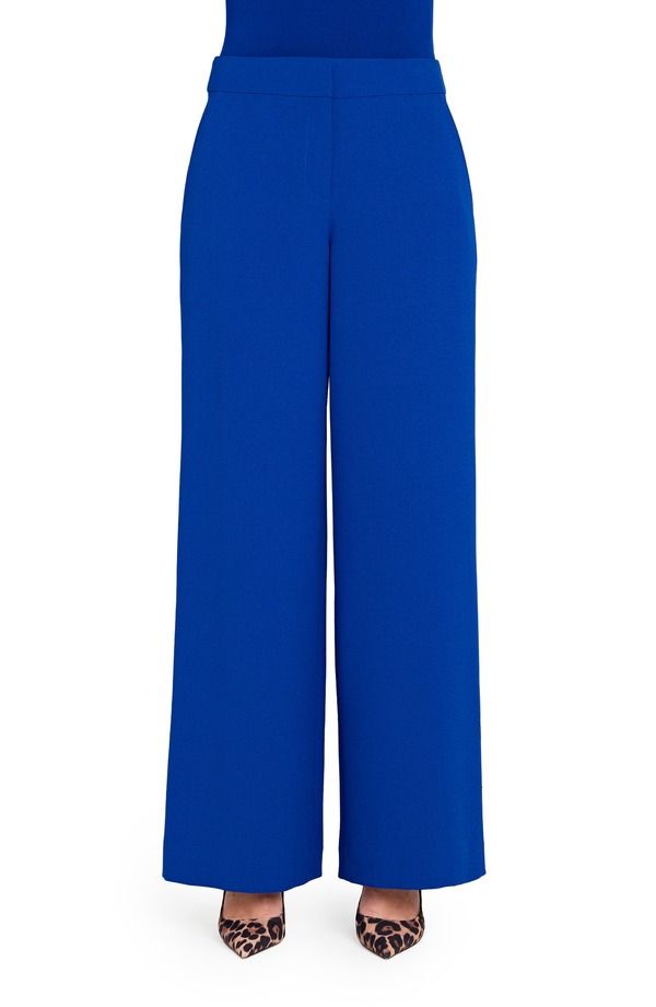 タハリエーエスエル レディース ボトムス レギンス ワイドレッグ プチ パンツ Tahari ASL Wide Leg Pants Petite COBALT コバルト