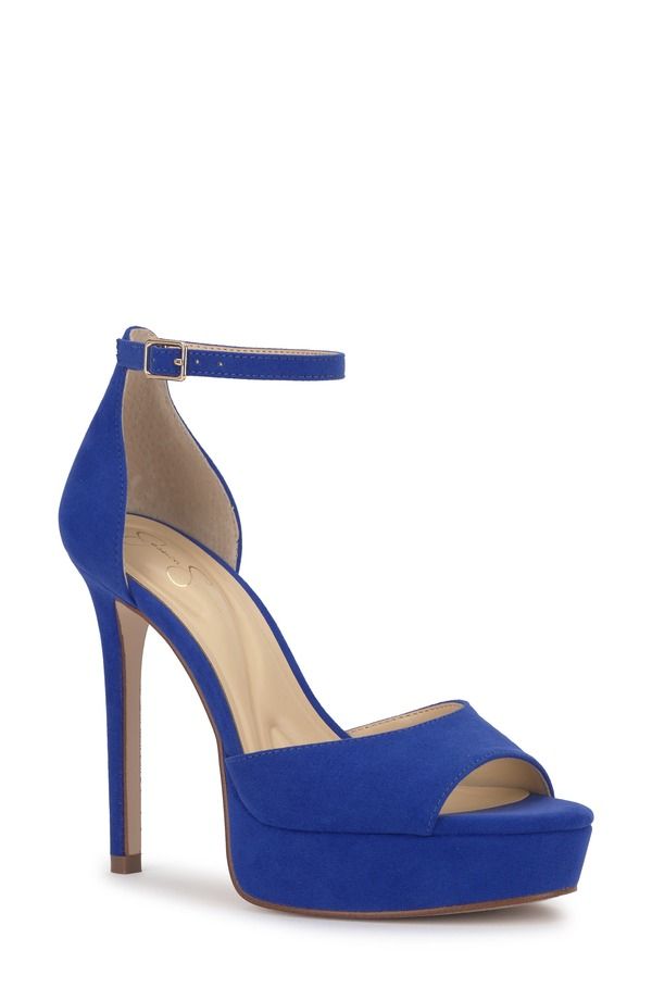 ジェシカシンプソン レディース シューズ サンダル プラットフォーム アンクル Jessica Simpson Sohileankle Straplatform Sandal Women BLUE R