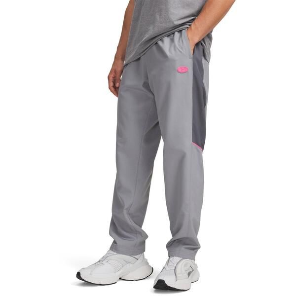 アンダーアーマー メンズ ボトムス カジュアルパンツ ジョガーパンツ Under Armour Mens Rival Woven Joggersteel GreyPink グレー