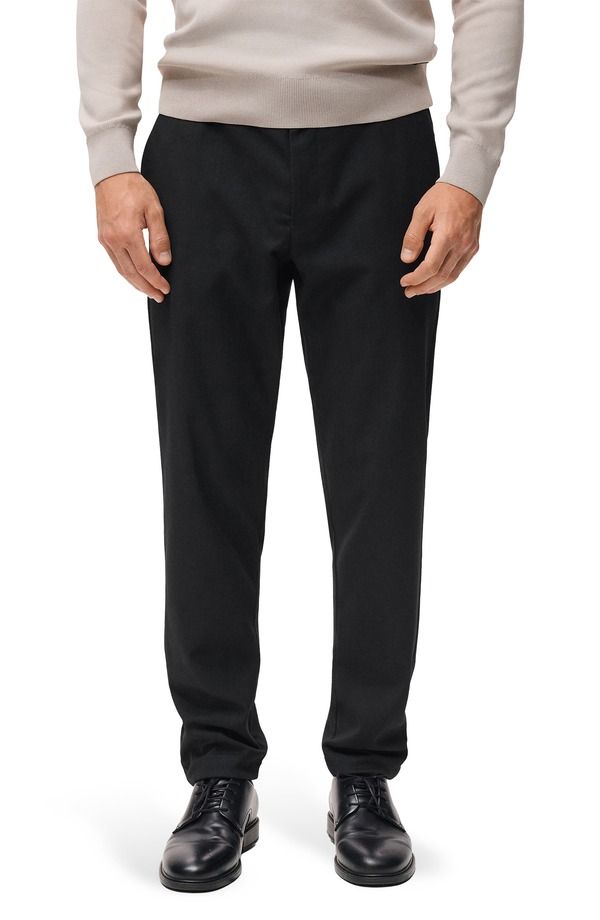 マンゴ メンズ ボトムス カジュアルパンツ スリムフィット MANGO Slim Fithermolite Pants NAVY ネイビー