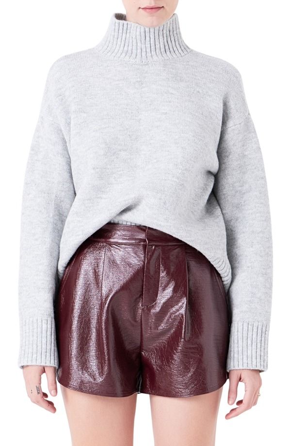 グレー ラブ レディース アウター ニット・セータートルネック Grey Lab Turtleneck Sweater GREY グレー