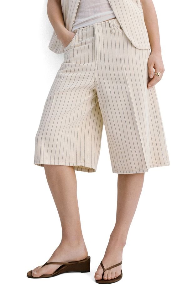 マンゴ レディース ボトムス ハーフパンツ・ショーツ ショートパンツ MANGO Bermuda Shorts VANILLA