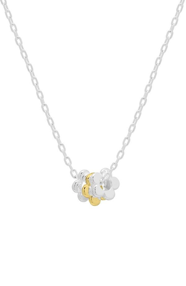 エステラバートレット レディース アクセサリー ネックレス・チョーカー レース Estella Bartlett Multi Flower Beaded Necklace SILVER シルバー