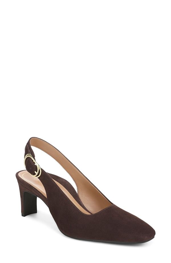 バイオニック レディース シューズ パンプス Vionic Stella Slingback Pump Women CHOCOLATE GANACHE チョコレート