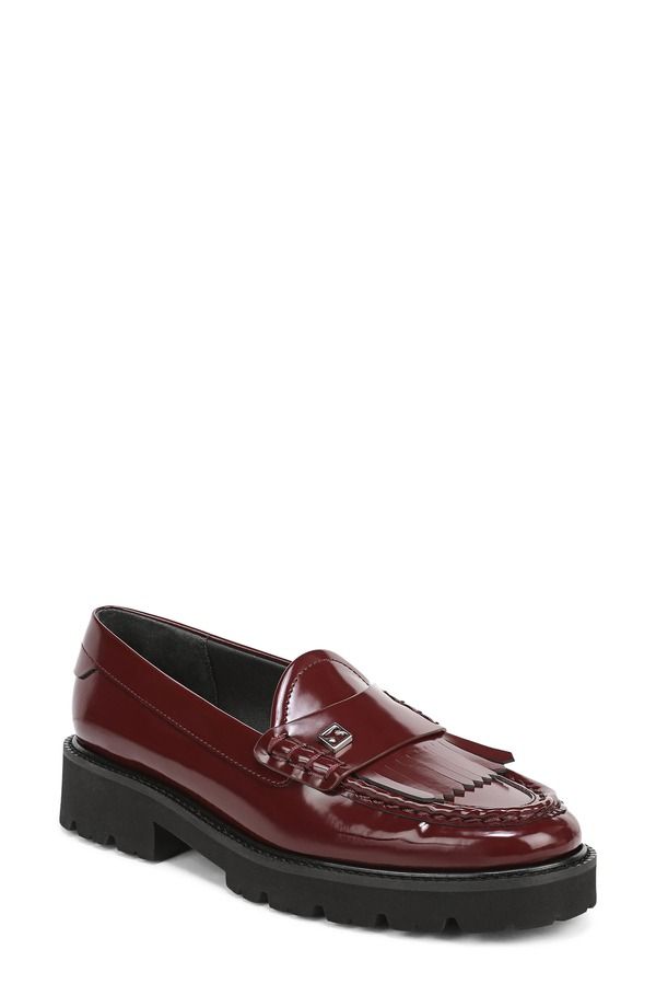 フランコサルト レディース シューズ オックスフォード ローファー Franco Sarto Simone Kiltie Loafer Women WINE ワイン