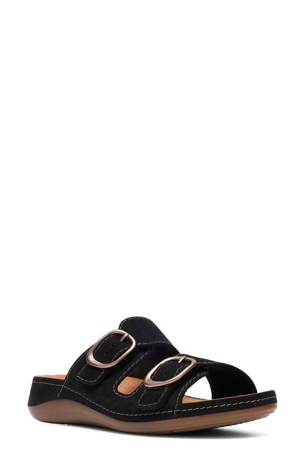クラークス レディース シューズ ヒール サンダル Clarks Cecily Step Sandal Women BLACK NUBUCK ブラック 24,272円