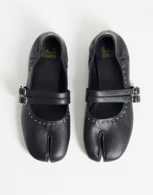 ブロンクス レディース シューズ パンプス レザー Bronx Semmie ballet flatsoft leather Black ブラック