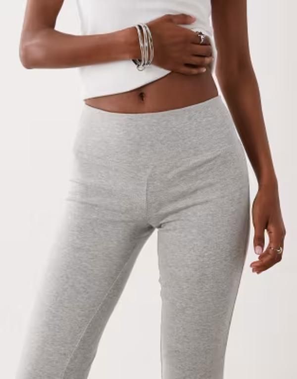 ブレーブソウル レディース ボトムス レギンス Brave Soul stretch flare leggings in light gray heather LIGHT GRAY グレー