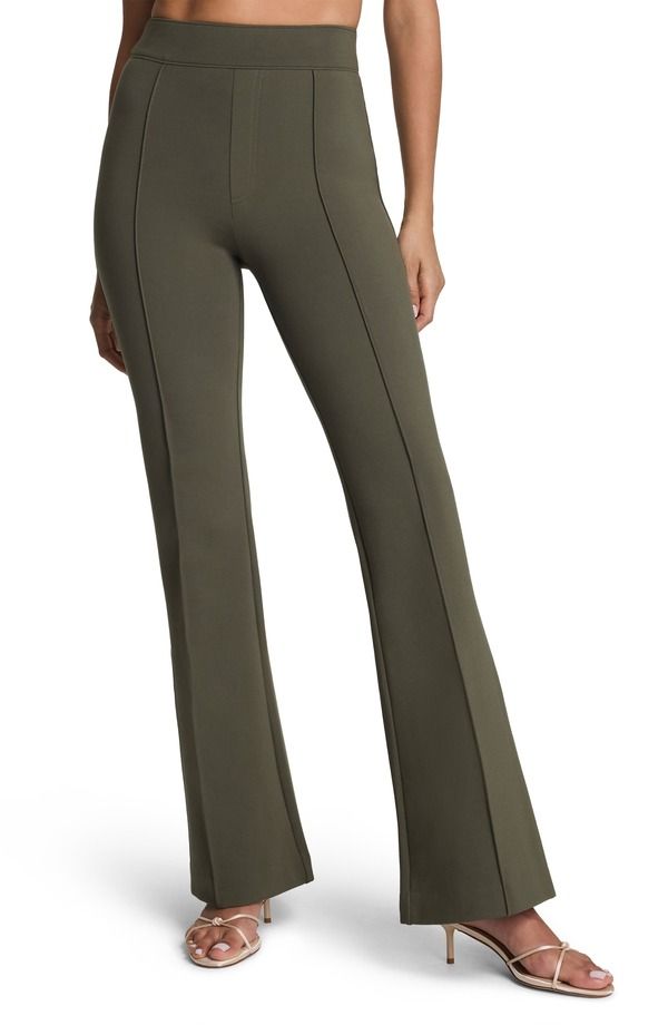 スパンク レディース ボトムス レギンス プラスサイズ プチ パンツ トール SPANXsmooth PerfectFit Ponte Flare Pants Petite Plus Regular