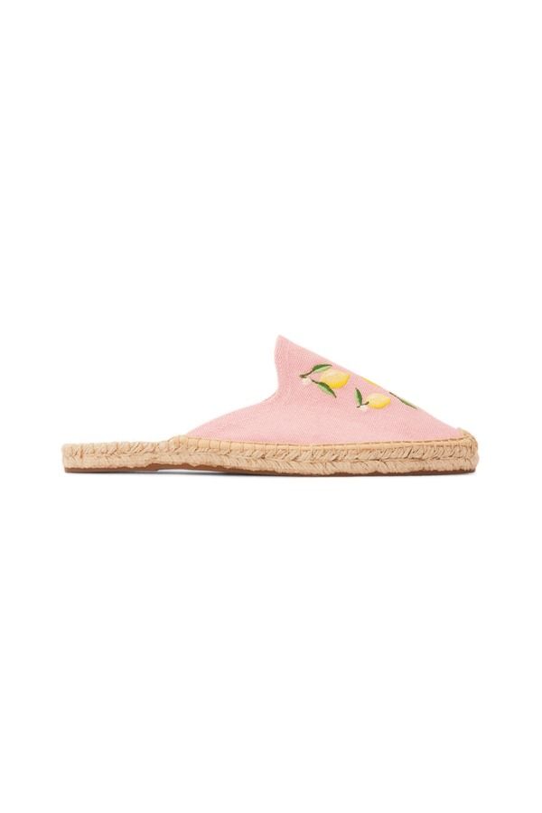 ソルドス レディース シューズ サンダル Soludos The Smoking Mulembroidery Espadrille Women Lemons Dusty Rose Pink ピンク