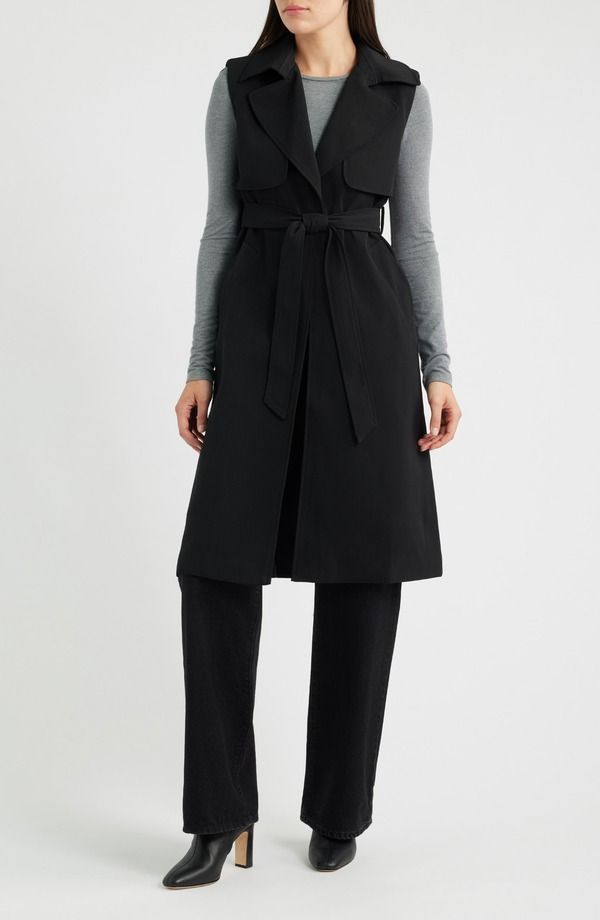 ハロゲン レディース アウター ジャケット・ブルゾン プチ ノースリーブ コート Halogen Sleeveless Belted Trench Coat Petite Regular RICH B 26,100円