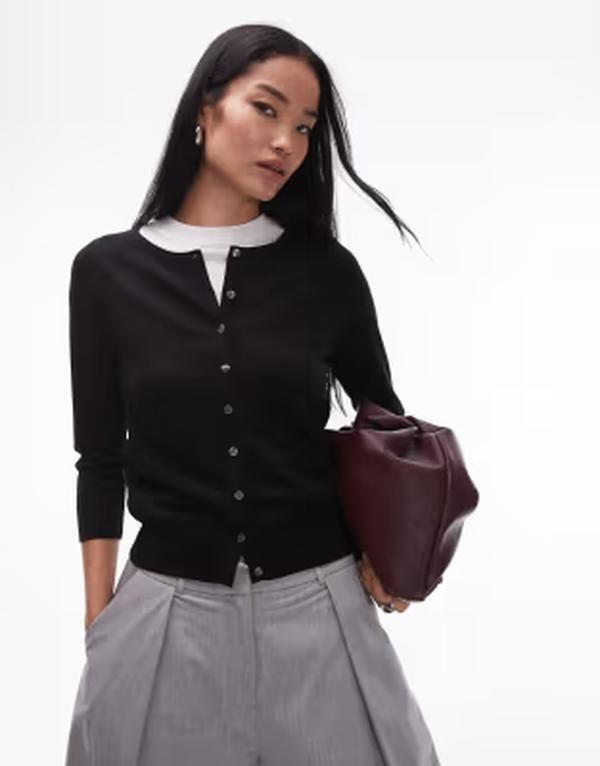 アルケット レディース アウター カーディガン ウール ニット ARKET merino wool knit cardigan Black ブラック 19,936円