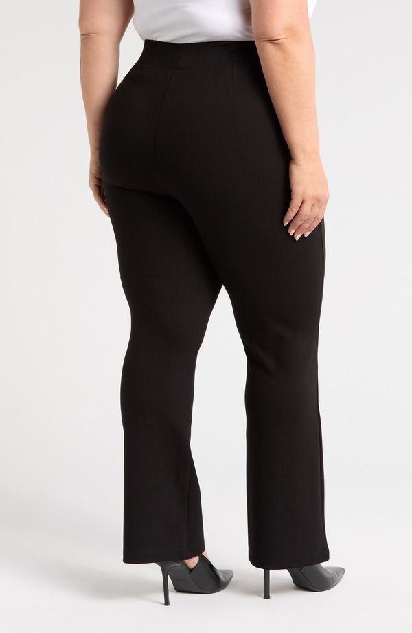 ユニバーサル スタンダード レディース ボトムス レギンス ブーツカット プラスサイズ パンツ ブーツ Universal Standard Pinstripe Ponte Bootcut Pants