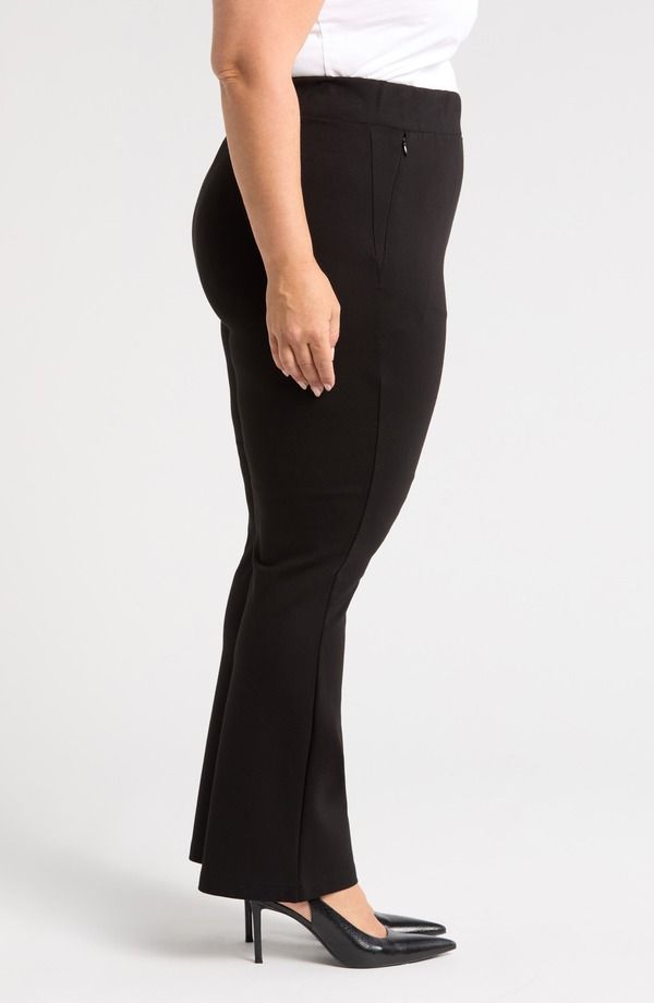 ユニバーサル スタンダード レディース ボトムス レギンス ブーツカット プラスサイズ パンツ ブーツ Universal Standard Pinstripe Ponte Bootcut Pants
