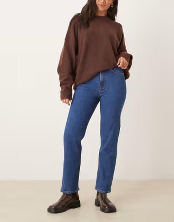 アルケット レディース ボトムス デニムパンツ ジーンズ ARKET Jade stretch slim leg jeans in mid wash Mid washed Blue ブルー