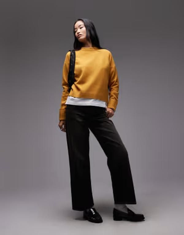 アルケット レディース アウター ニット・セーター クルーネック ウール ARKET wool crew neck sweater in burnt orange Burnt orange オレンジ