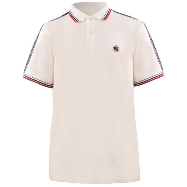 プレティグリーン メンズ トップス ポロシャツ 半袖 Pretty Green Mens Eclipse Tape ShortSleeve Polo Shirt White ホワイト