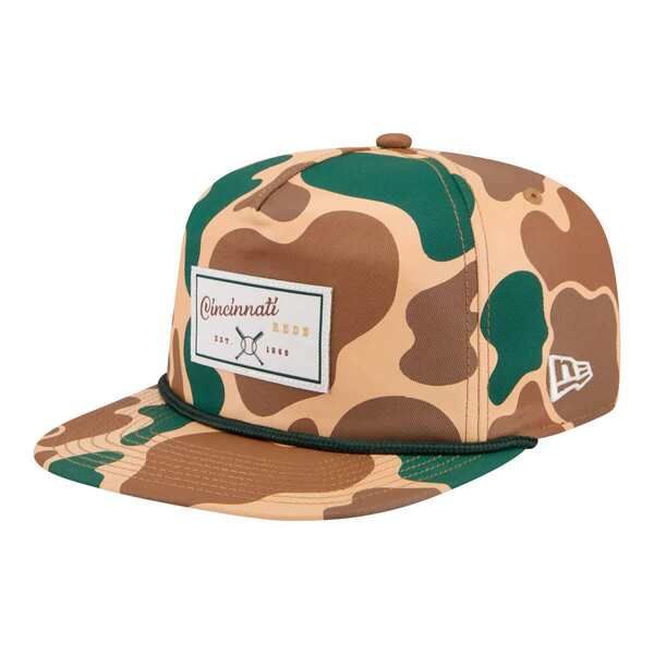 ニューエラ メンズ アクセサリー 帽子 Mens New Era Camo Cincinnati Reds Duck 19TWENTY Adjustable Hat Camo