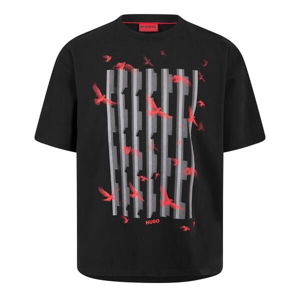 フューゴ メンズ トップス ポロシャツ Hugo Digraph 102660601 Polo Shirt Mens Black ブラック 10,124円