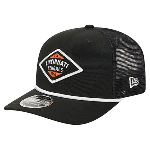 ニューエラ メンズ アクセサリー 帽子 Mens New Era Black Cincinnati Bengals Team 9SEVENTY Adjustable Hat Black ブラック