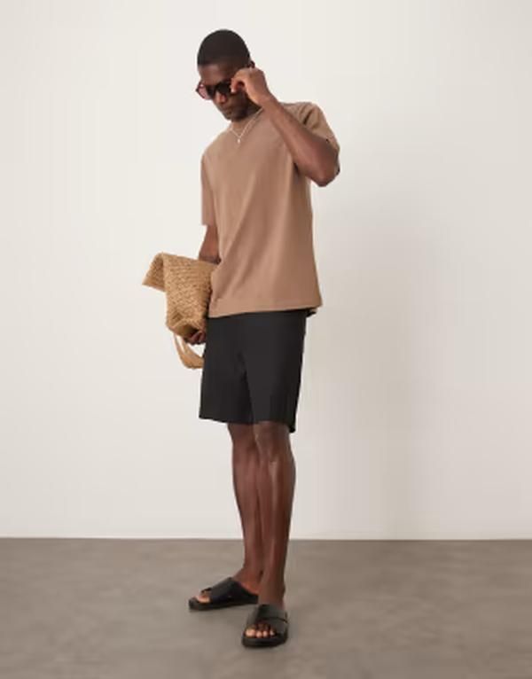 アルケット メンズ ボトムス ハーフパンツ・ショーツ ショートパンツ リネン ARKET pure linen shorts Black ブラック