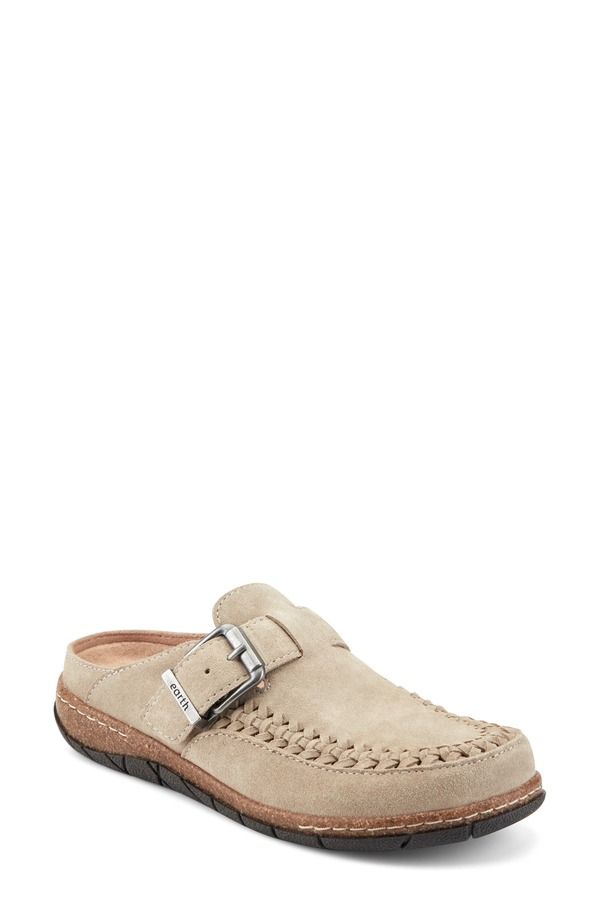 アース レディース シューズ パンプスエード Earth Eileen Suede Clog Women TAUPE トープ