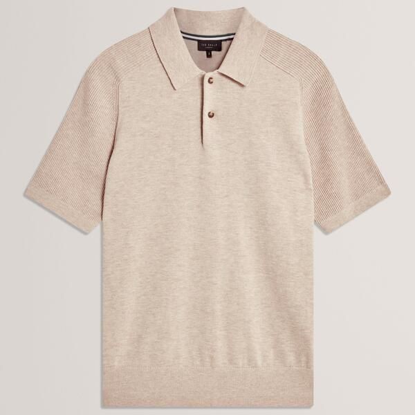 テッドベーカー メンズ トップス ポロシャツ Ted Baker Menshort Sleeve Polo Shirtaupe トープ