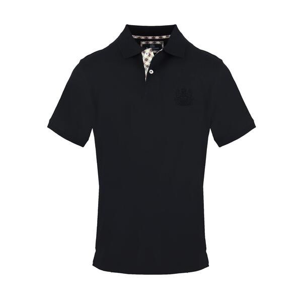 アクアスキュータム メンズ トップス ポロシャツ Aquascutumens Polo Short Sleeve Polo Shirt Black ブラック