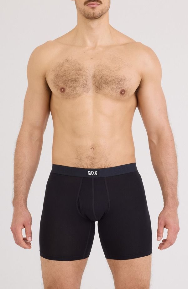 サックス メンズ アンダーウェア ボクサーパンツ SAXX Vibe Xtra Boxer Briefs BLACK ブラック