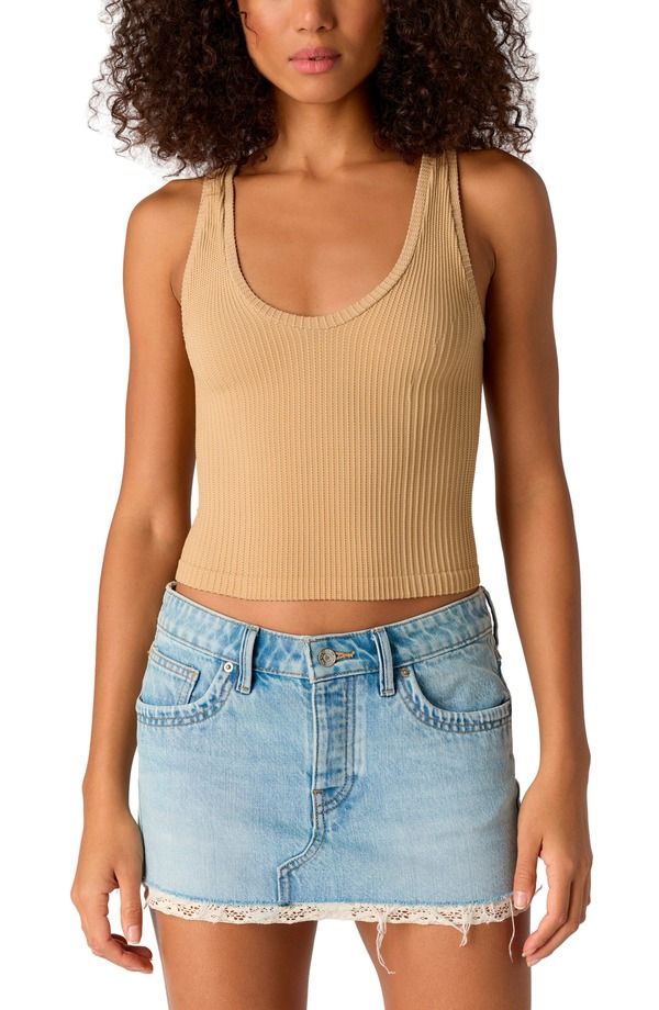 フリーピープル レディース トップス タンクトップ Free People Clean Slate Crop Tank OAT LATTE スレート 11,385円