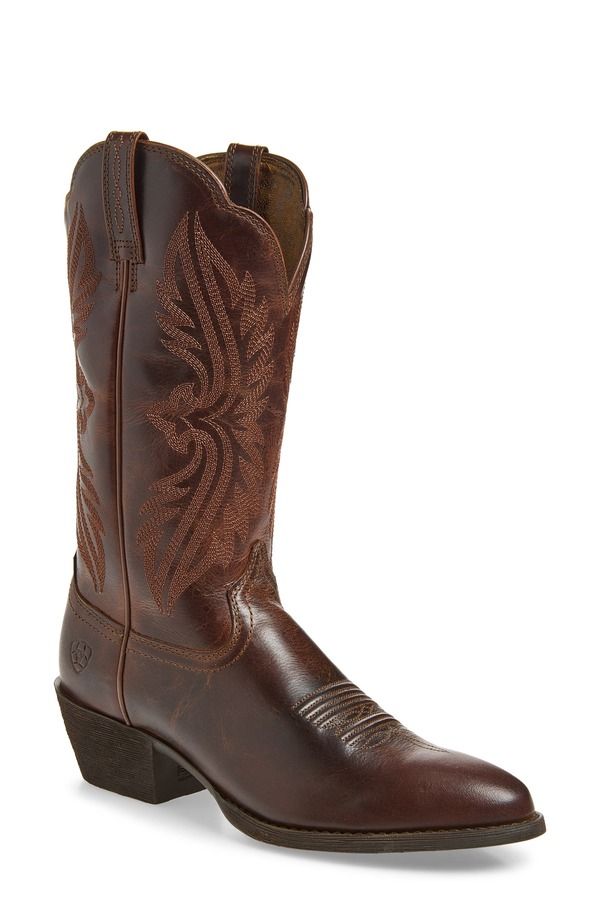 アリアト レディース シューズ ブーツ・レインブーツ Ariat Heritage Western RToe Boot Women MAHOGANY