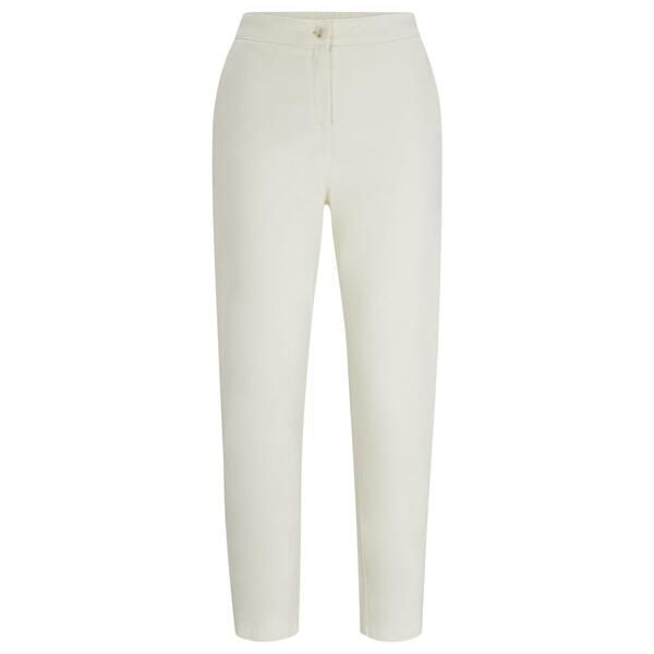 ボス レディース ボトムス カジュアルパンツ ストレート Boss Womens Tolinda D Straight Leg Trousers Open White ホワイト