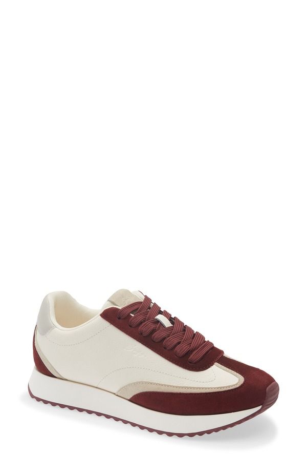 ボス レディース シューズ スニーカー BOSS Marleny Running Sneaker Women OPEN WHITE RED ホワイト