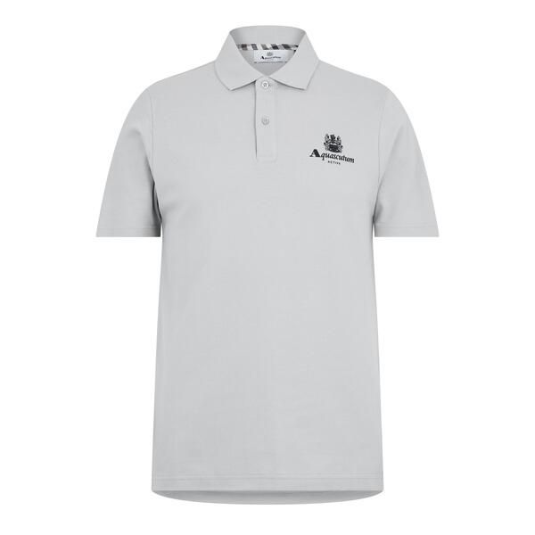 アクアスキュータム メンズ トップス ポロシャツ Aquascutum Button Polo Shirt Light Grey グレー 18,536円