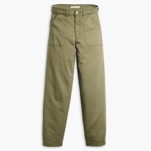 リーバイス レディース ボトムス カジュアルパンツ ストレート Levis Womens Utility Straight Leg Trousers Olive Night オリーブ