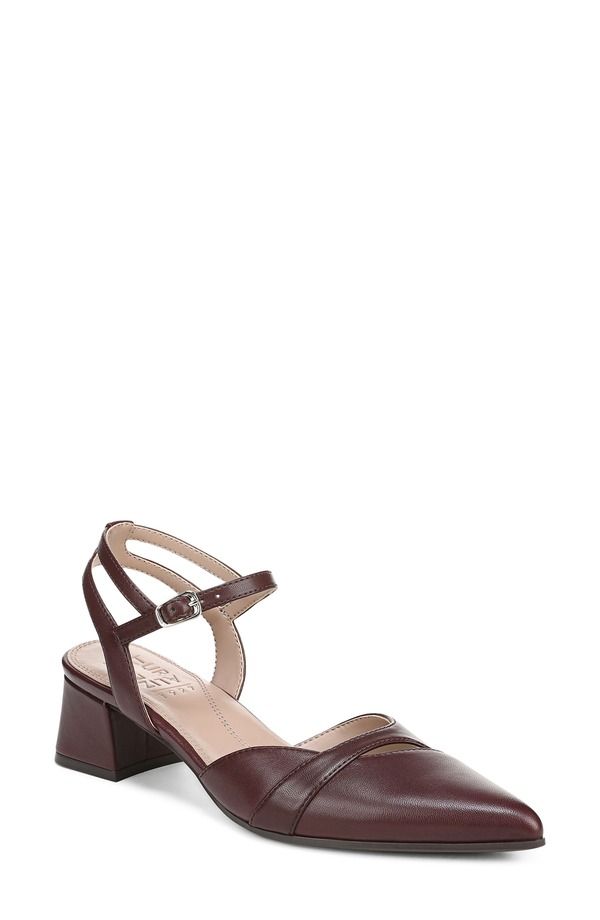 ナチュライザー レディース シューズ パンプス Naturalizer Merritt Slingback Pointed Toe Pump MERLOT RED LEATHER レッド