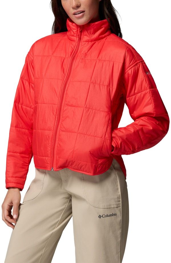 コロンビア レディース アウター ジャケット・ブルゾン キルティング Columbia Sienna Hill Packable Quilted Jacket POPPY RED レッド