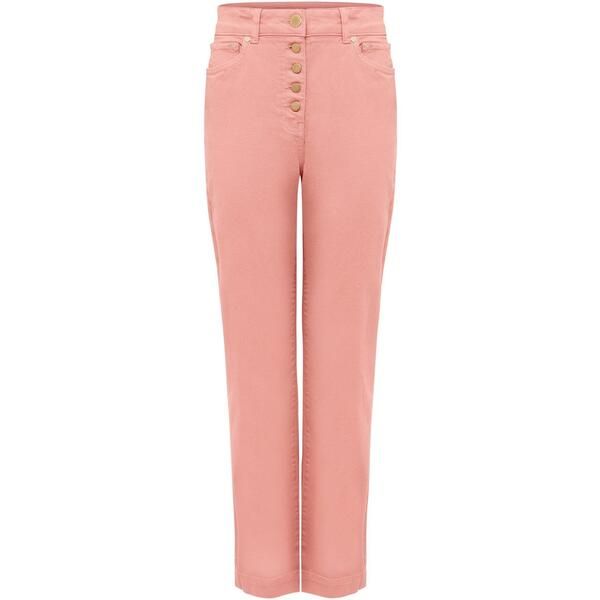 フェイズ・エイト レディース ボトムス カジュアルパンツ ストレート ジーンズ Phaseight Karlie Button Through Straight Leg Jeans Apricot ア
