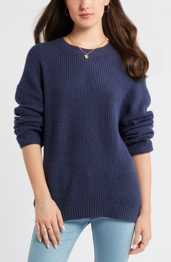 ビーピー レディース アウター ニット・セーター クルーネック BP Cozy Crewneck Sweater NAVY INDIGO ネイビー 11,085円