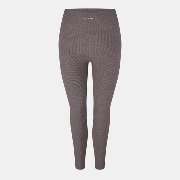 ユーエスエープロ レディース ボトムス カジュアルパンツ リブ レギンス USA Pro USAPro Ribbed Leggings Womens Espresso Marl マール 5,936円
