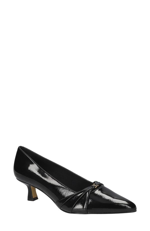 ベラヴィータ レディース シューズ パンプス ヒール Bella Vita Ziggy Pointed Toe Kitten Heel Pump BLACK PATENT ブラック